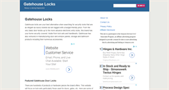 Desktop Screenshot of gatehouselocks.com