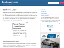 Tablet Screenshot of gatehouselocks.com
